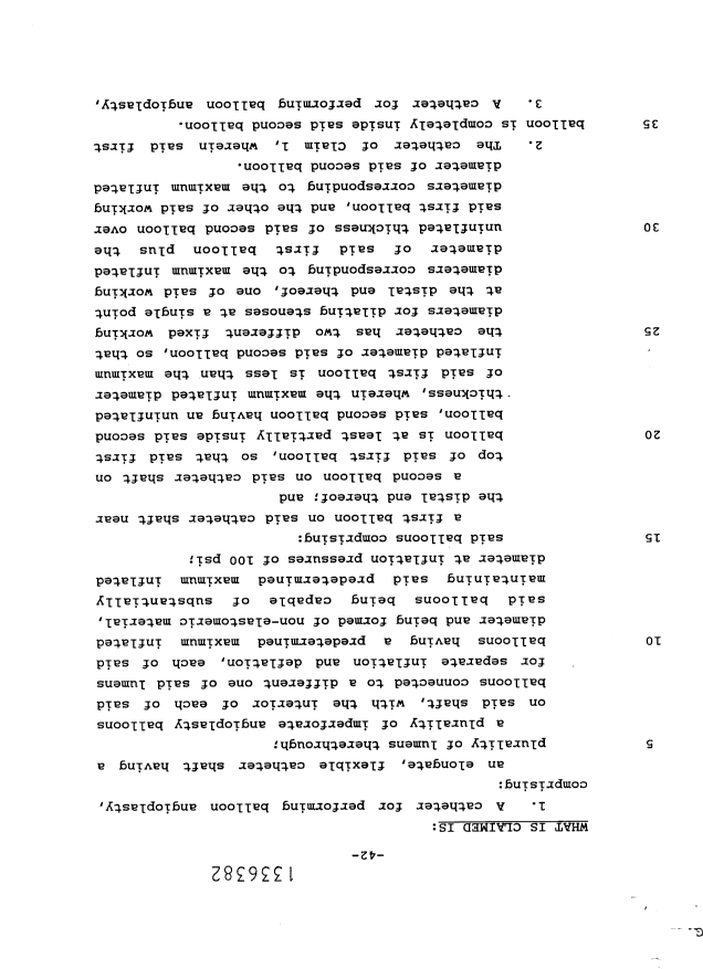 Document de brevet canadien 1336382. Revendications 19950725. Image 1 de 6