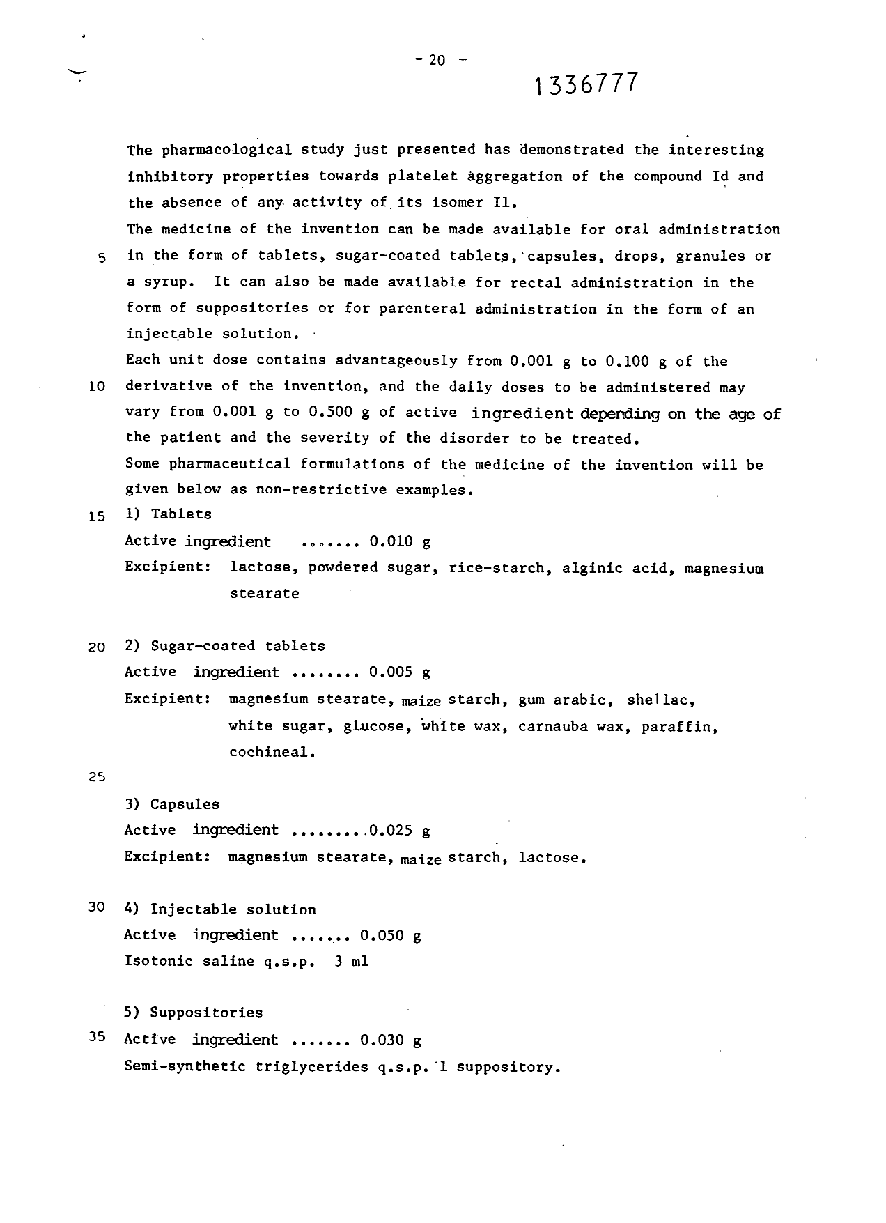 Document de brevet canadien 1336777. Description 19941222. Image 20 de 21