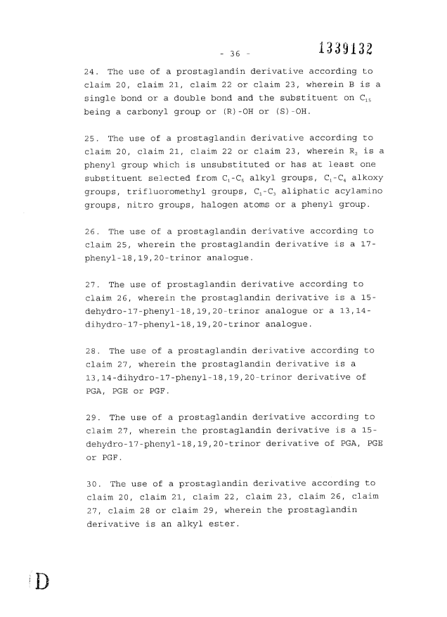 Document de brevet canadien 1339132. Revendications 19961230. Image 5 de 6