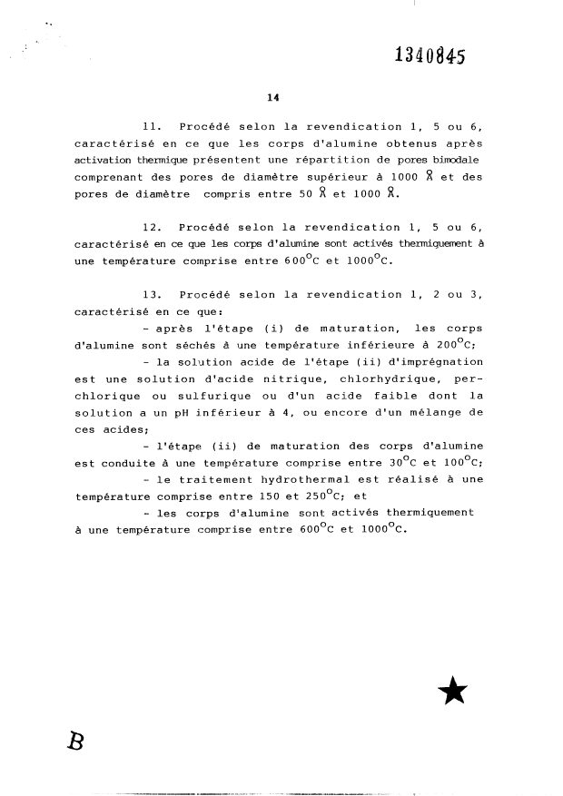 Document de brevet canadien 1340845. Revendications 19991207. Image 3 de 3