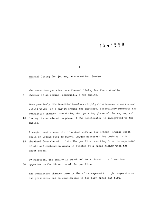 Document de brevet canadien 1341559. Description 20071023. Image 1 de 16