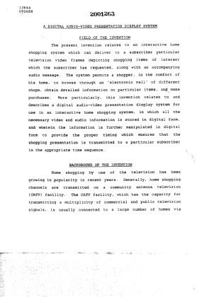 Document de brevet canadien 2001263. Description 19900425. Image 1 de 33