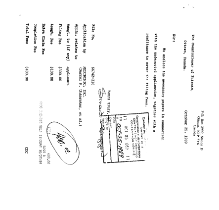 Document de brevet canadien 2001444. Cession 19891025. Image 1 de 12
