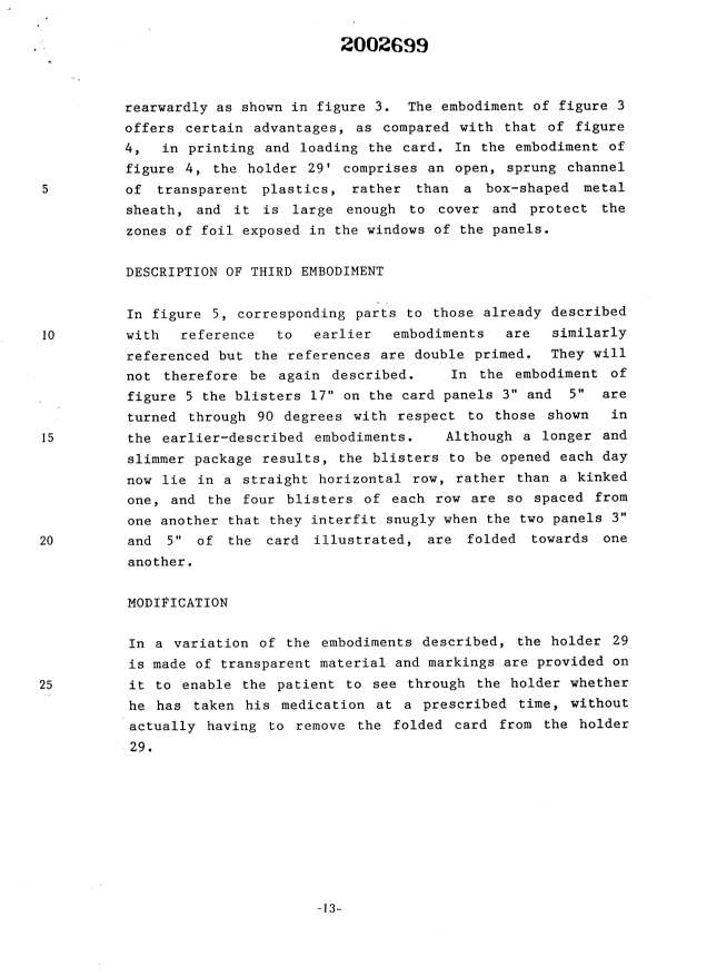 Canadian Patent Document 2002699. Description 19950228. Image 19 of 19