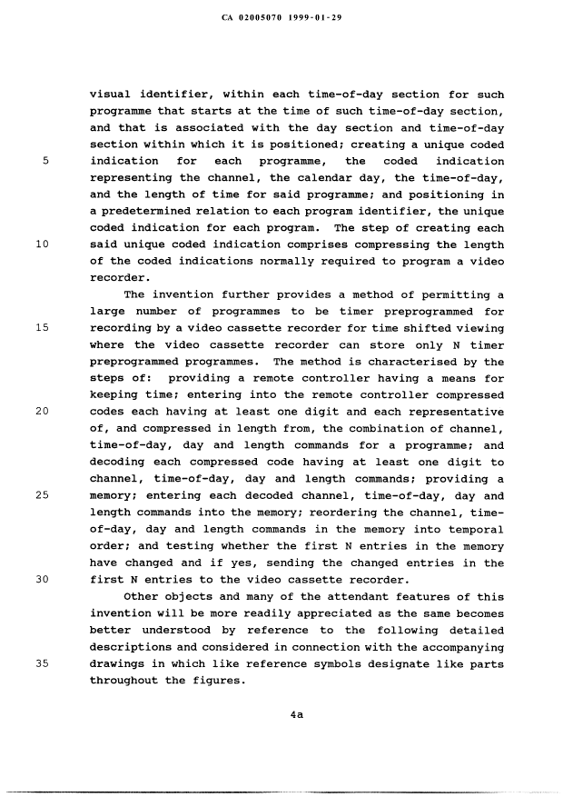 Document de brevet canadien 2005070. Poursuite-Amendment 19990129. Image 4 de 5