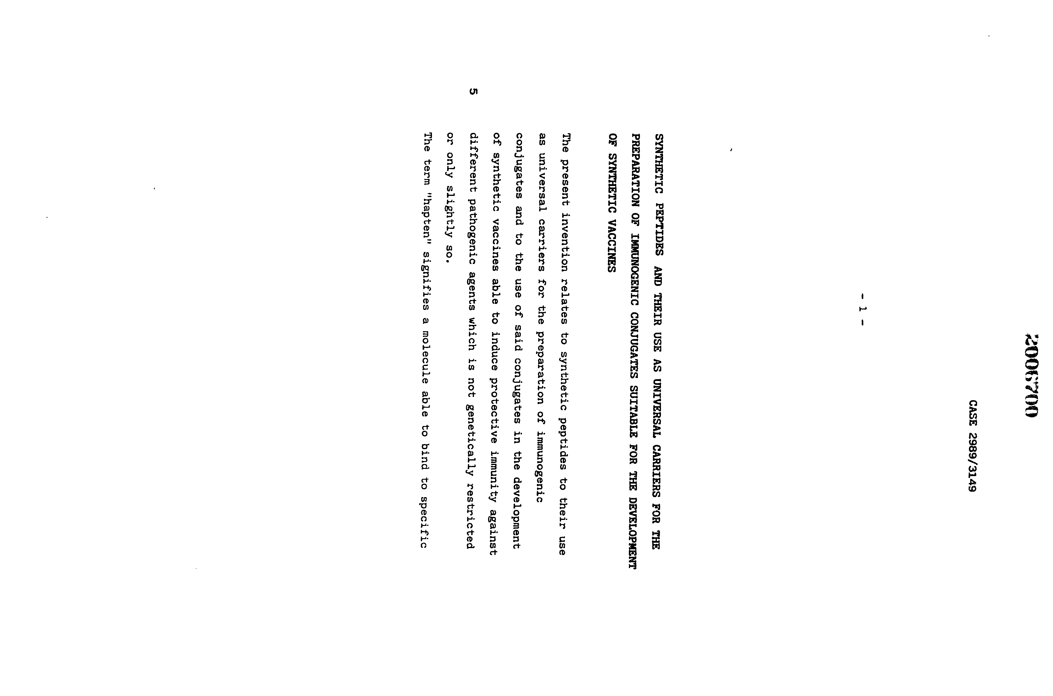 Canadian Patent Document 2006700. Description 19891217. Image 1 of 40