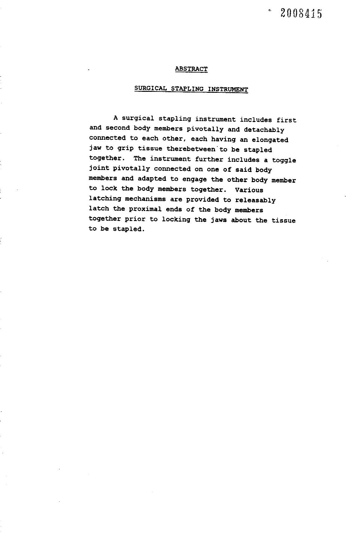 Document de brevet canadien 2008415. Abrégé 19900723. Image 1 de 1