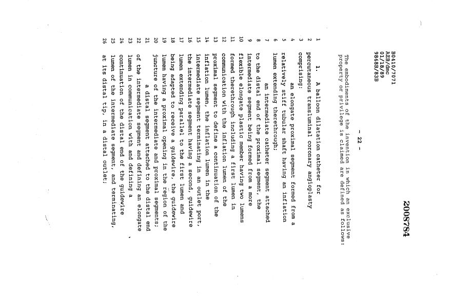 Document de brevet canadien 2008784. Revendications 19940409. Image 1 de 7
