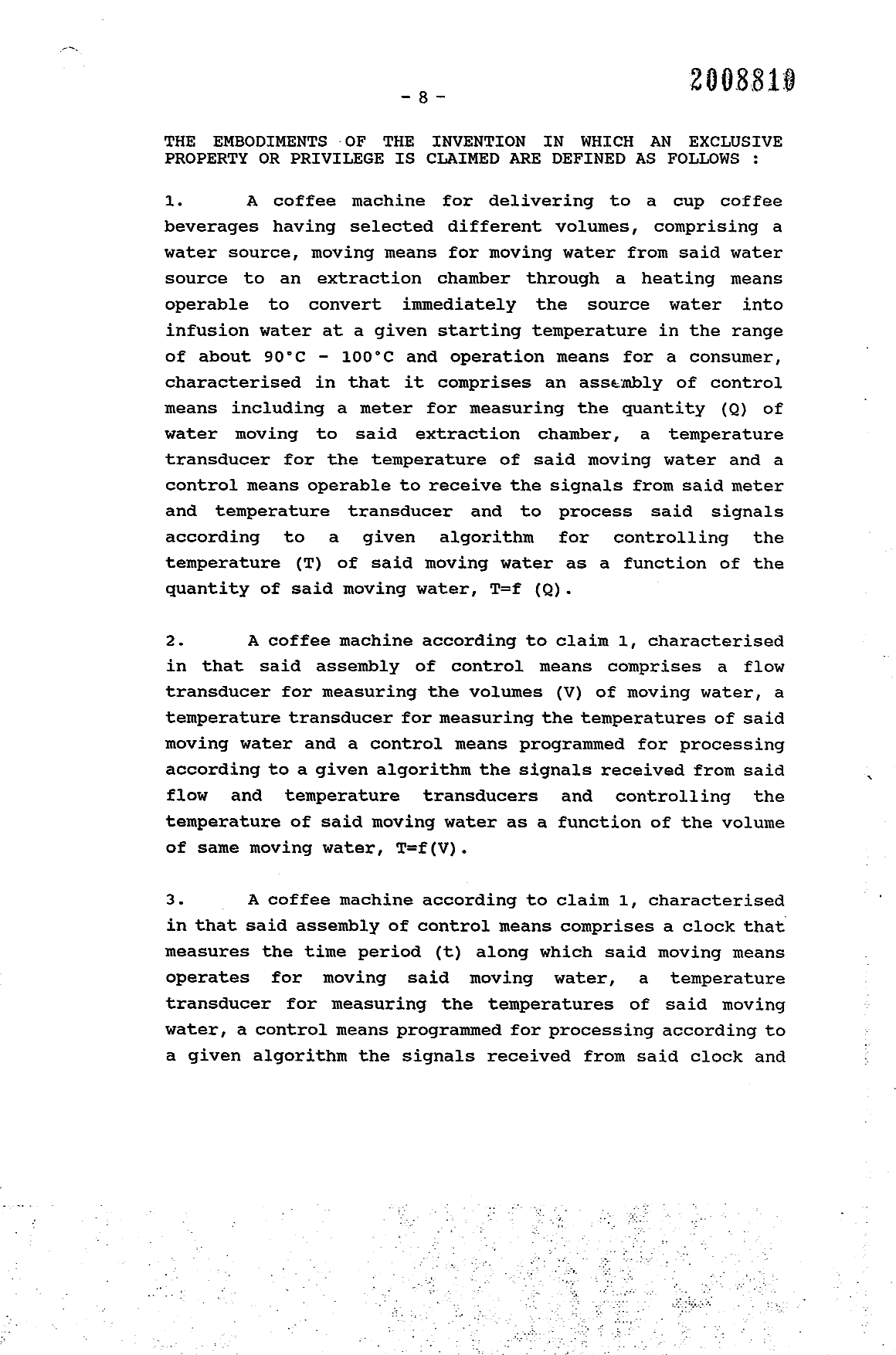 Document de brevet canadien 2008810. Revendications 19940205. Image 1 de 3