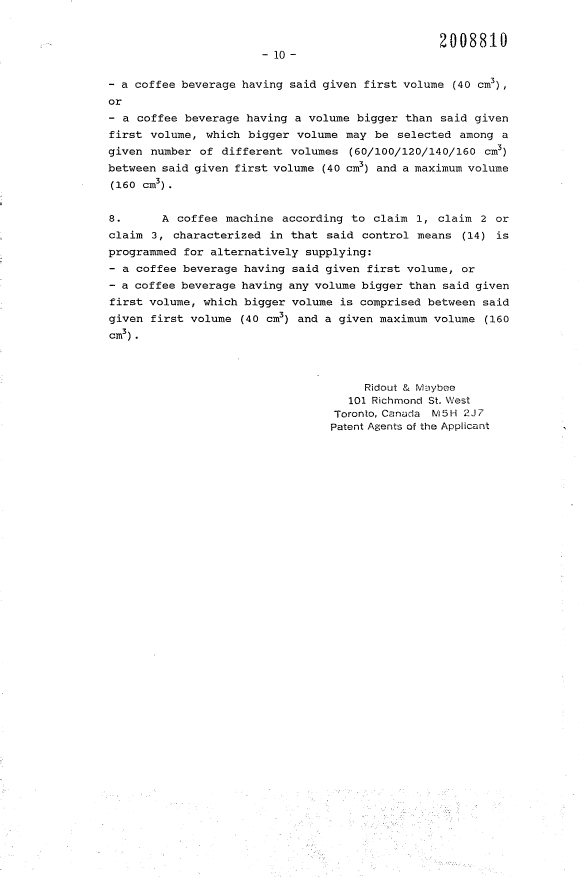 Document de brevet canadien 2008810. Revendications 19940205. Image 3 de 3