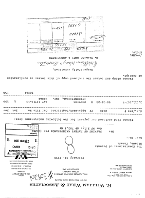 Canadian Patent Document 2011207. Fees 19980223. Image 1 of 1