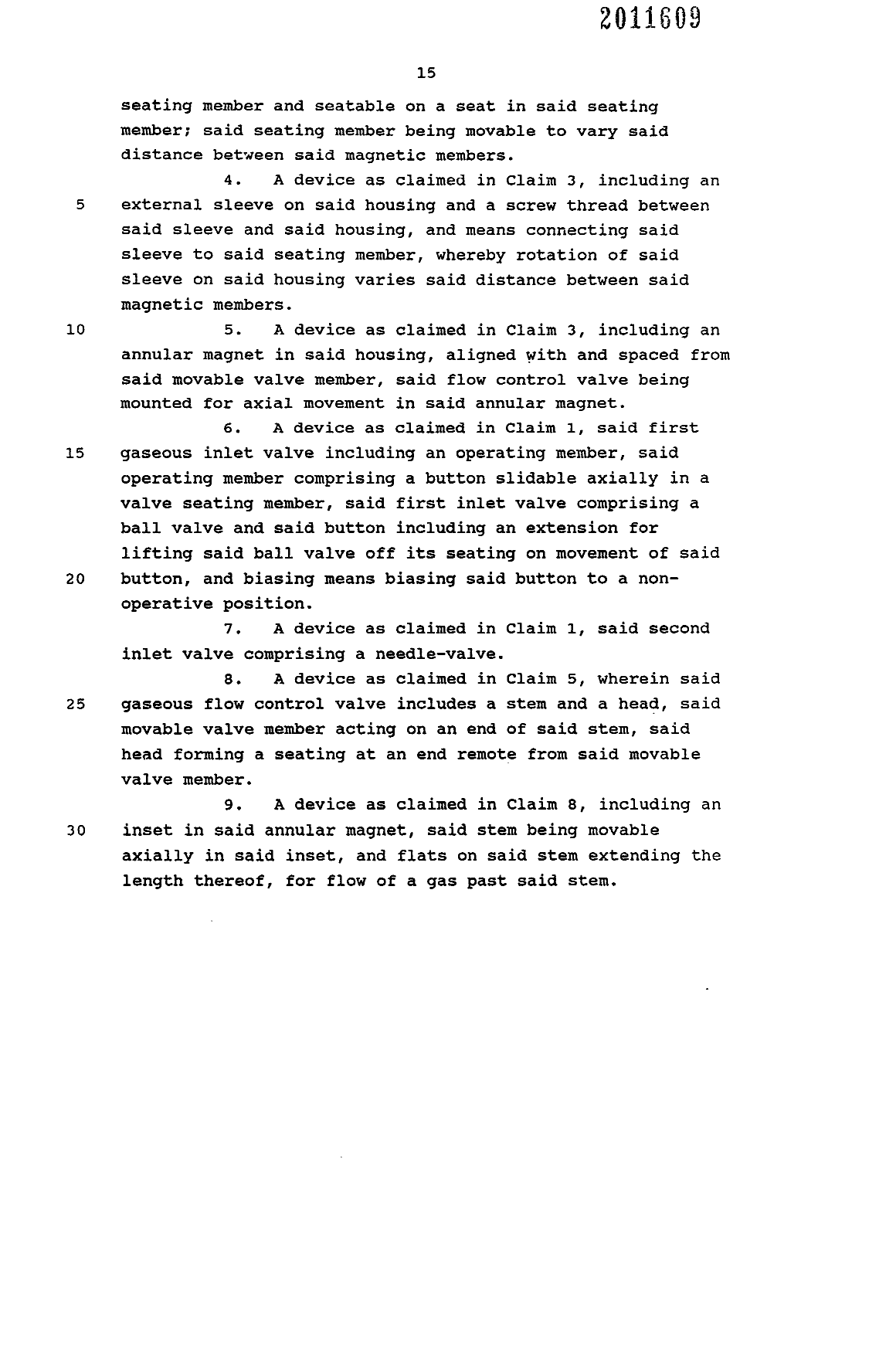 Document de brevet canadien 2011609. Revendications 19921212. Image 2 de 4