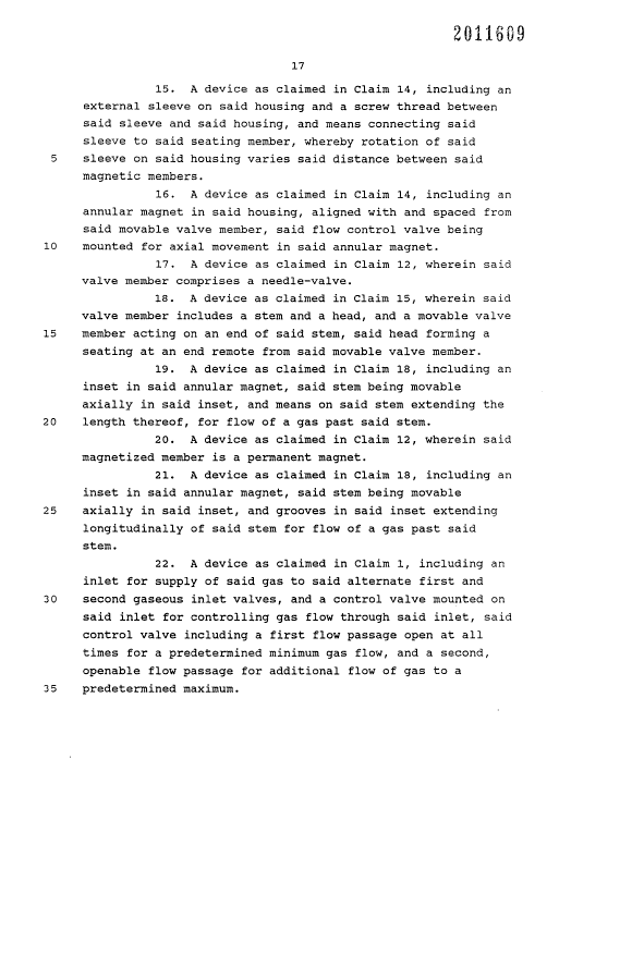 Document de brevet canadien 2011609. Revendications 19921212. Image 4 de 4