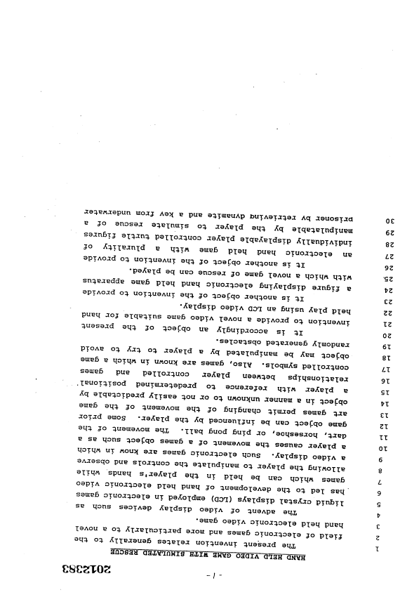 Canadian Patent Document 2012383. Description 19940226. Image 1 of 22