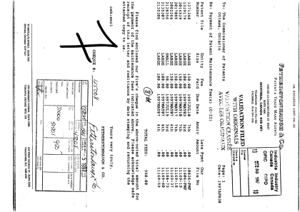 Document de brevet canadien 2016529. Taxes 19961230. Image 1 de 1