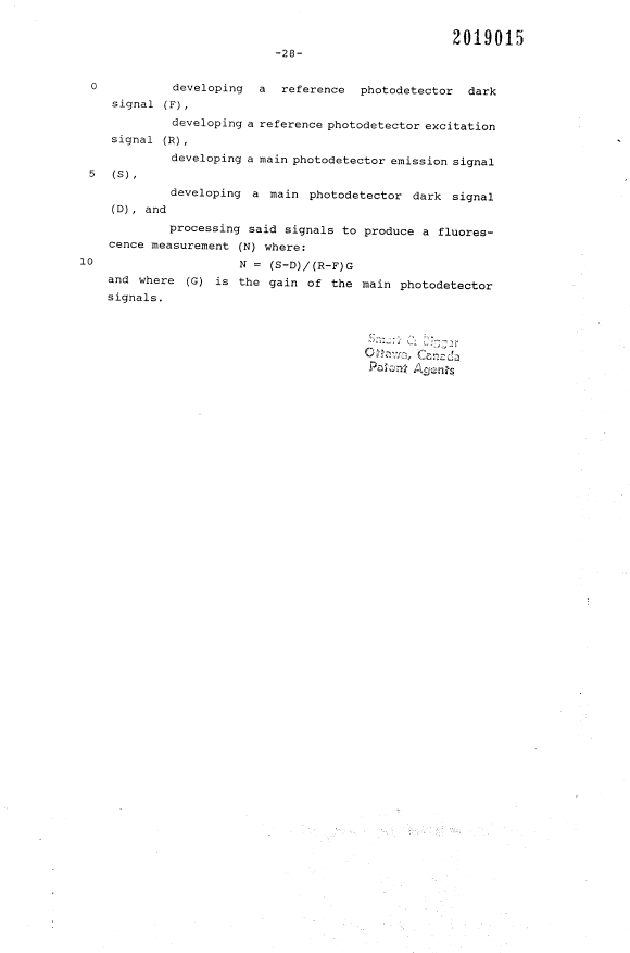 Document de brevet canadien 2019015. Revendications 19940312. Image 6 de 6
