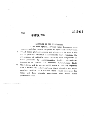 Document de brevet canadien 2019015. Abrégé 19960206. Image 1 de 1