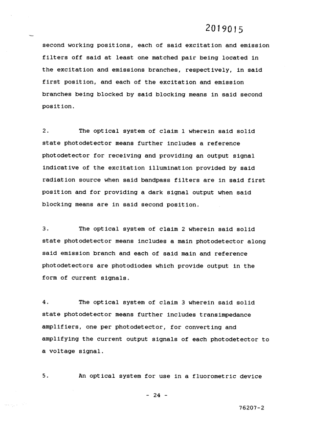 Document de brevet canadien 2019015. Revendications 19960206. Image 2 de 7