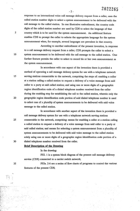 Document de brevet canadien 2022265. Description 19961209. Image 2 de 24