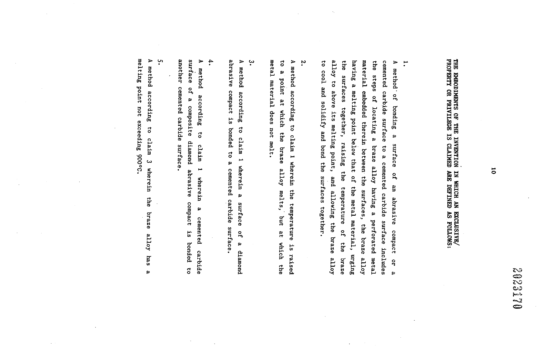 Document de brevet canadien 2023170. Revendications 19901215. Image 1 de 4