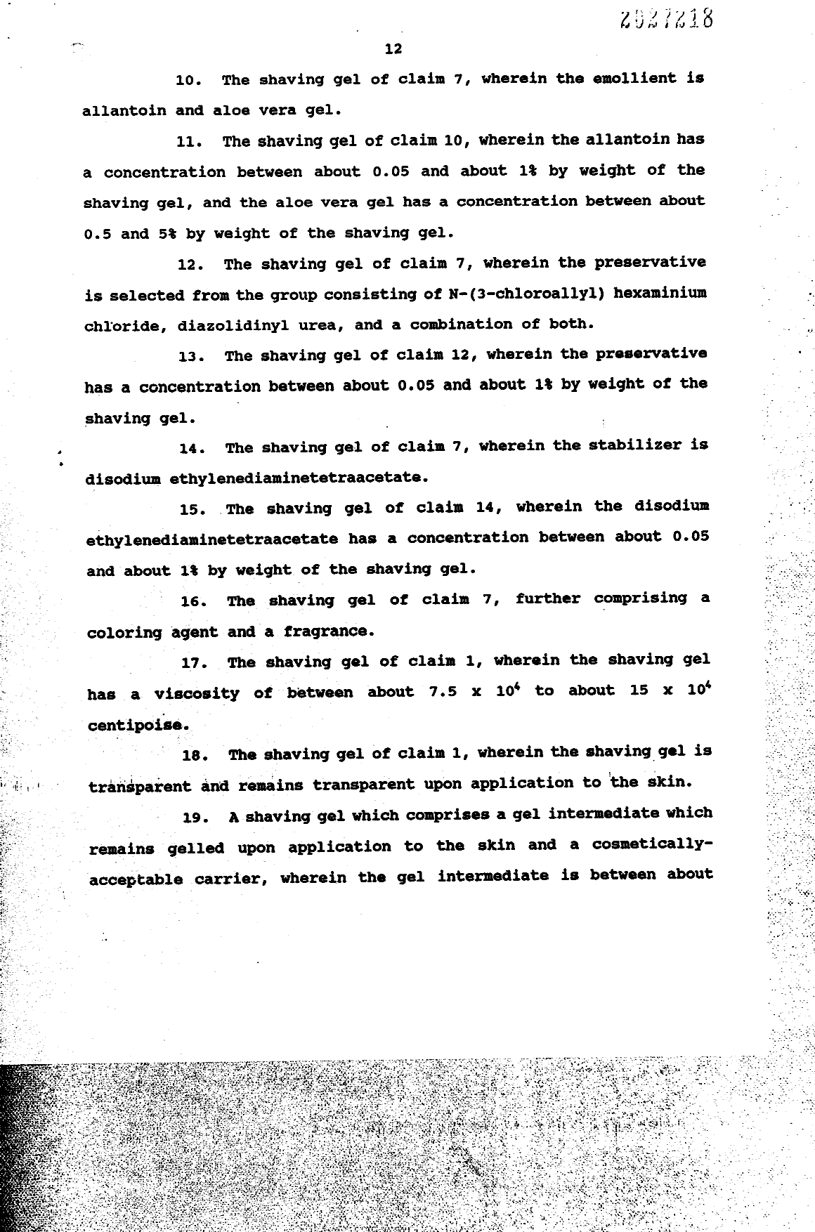 Document de brevet canadien 2027218. Revendications 19910412. Image 2 de 5