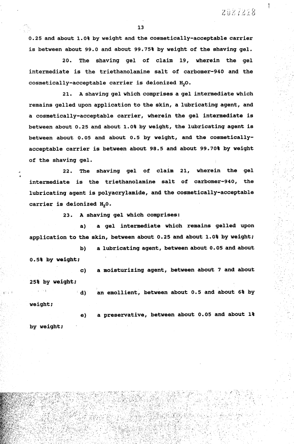 Document de brevet canadien 2027218. Revendications 19961214. Image 3 de 5