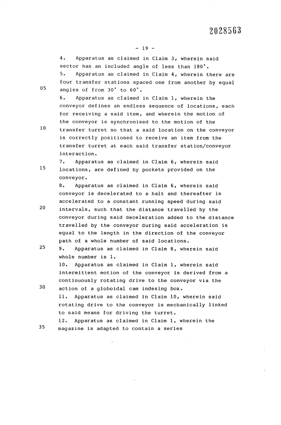 Document de brevet canadien 2028563. Revendications 19980622. Image 2 de 5