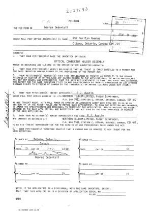 Document de brevet canadien 2029592. Cession 19891208. Image 2 de 2