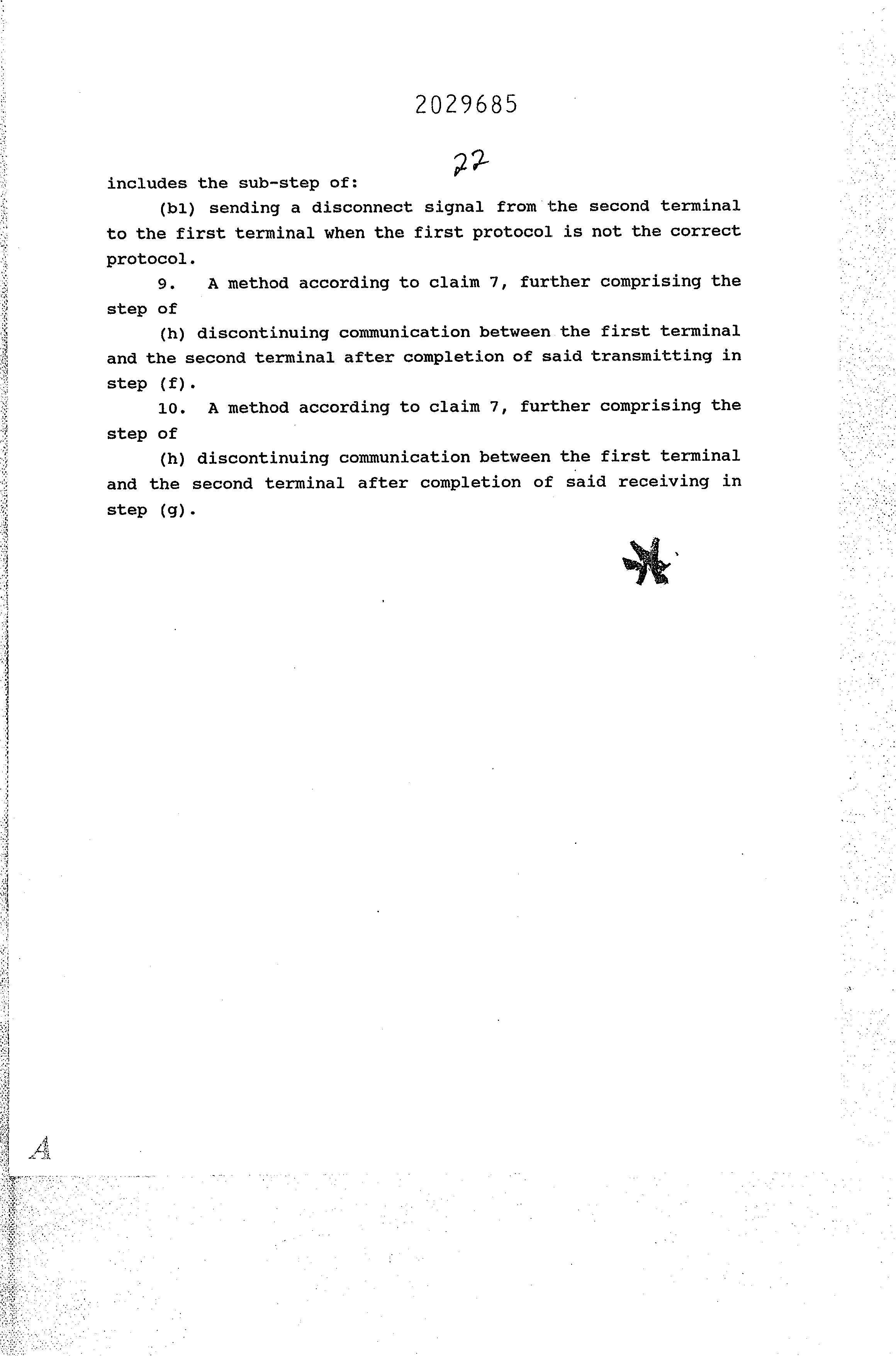 Canadian Patent Document 2029685. Claims 19971016. Image 3 of 3