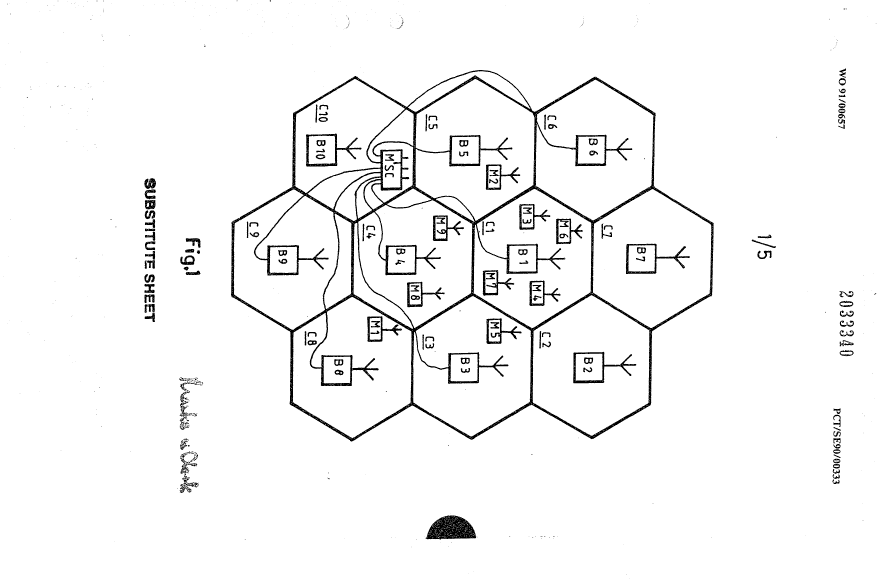 Document de brevet canadien 2033340. Dessins 19921214. Image 1 de 5