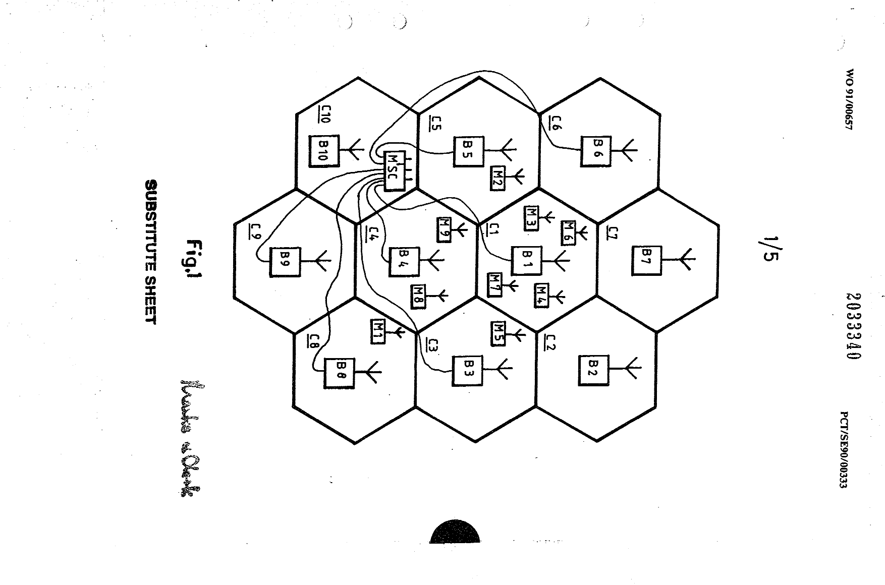 Canadian Patent Document 2033340. Drawings 19921214. Image 1 of 5