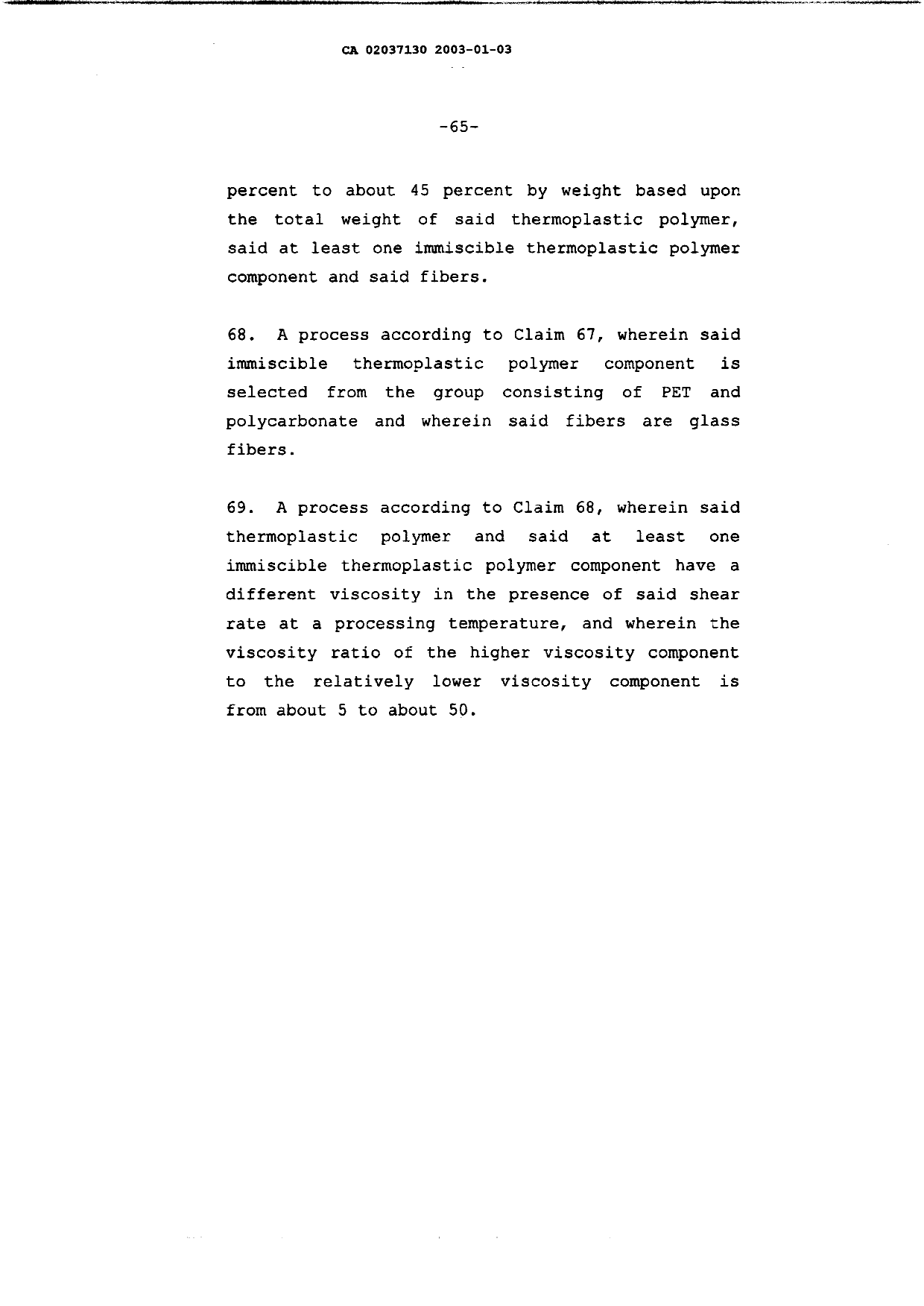 Document de brevet canadien 2037130. Revendications 20021219. Image 25 de 25
