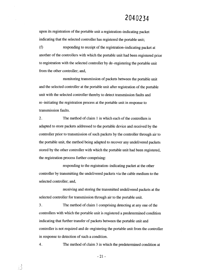Document de brevet canadien 2040234. Revendications 19970709. Image 2 de 10