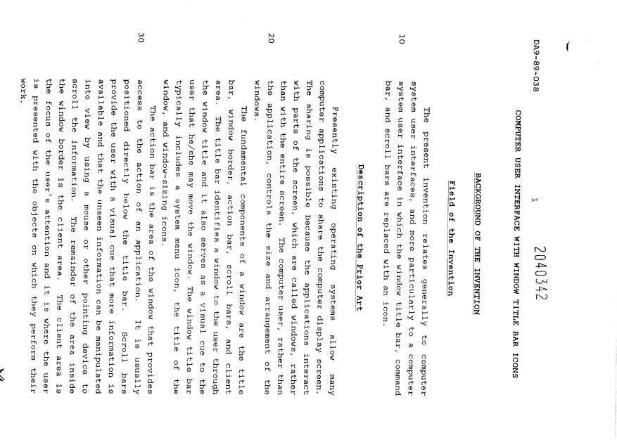Document de brevet canadien 2040342. Description 19950411. Image 1 de 7