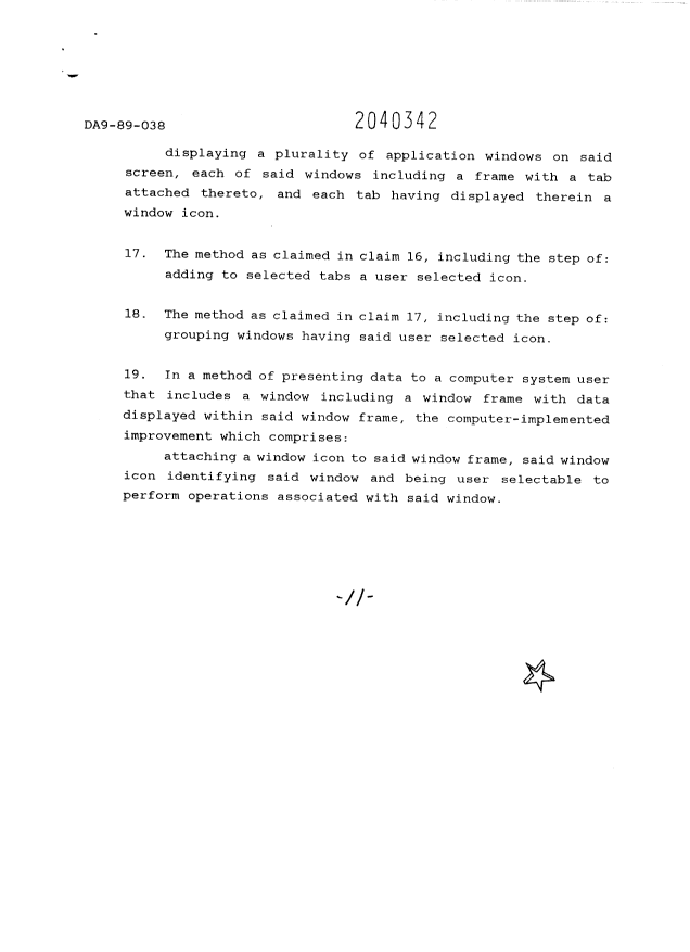 Document de brevet canadien 2040342. Revendications 19950411. Image 4 de 4