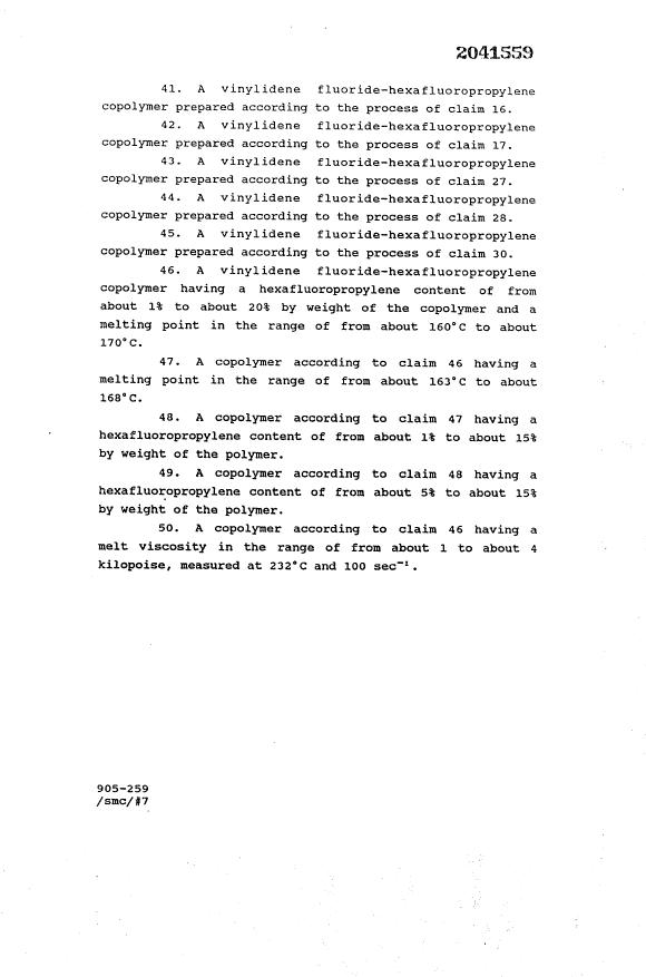 Canadian Patent Document 2041559. Claims 19940112. Image 7 of 7