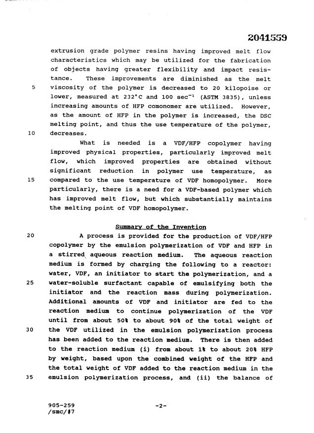 Canadian Patent Document 2041559. Description 19970107. Image 2 of 24