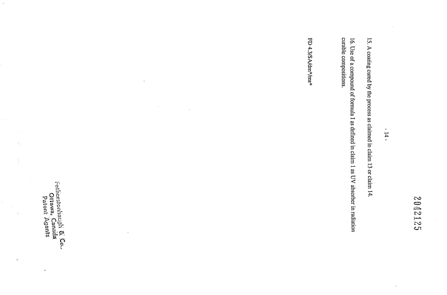 Document de brevet canadien 2042125. Revendications 19931209. Image 3 de 3