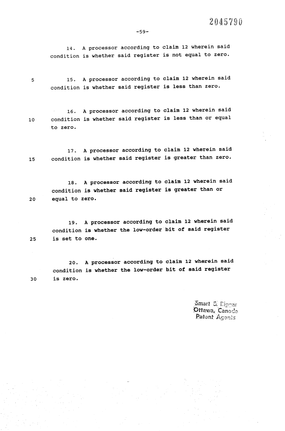 Document de brevet canadien 2045790. Revendications 19940409. Image 3 de 3