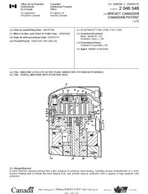 Document de brevet canadien 2046548. Page couverture 20011217. Image 1 de 1