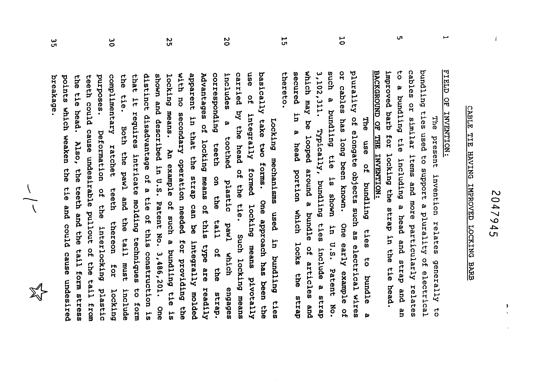 Canadian Patent Document 2047945. Description 19950404. Image 1 of 6