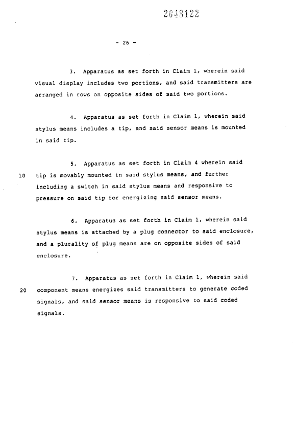 Document de brevet canadien 2048122. Revendications 19920211. Image 2 de 13