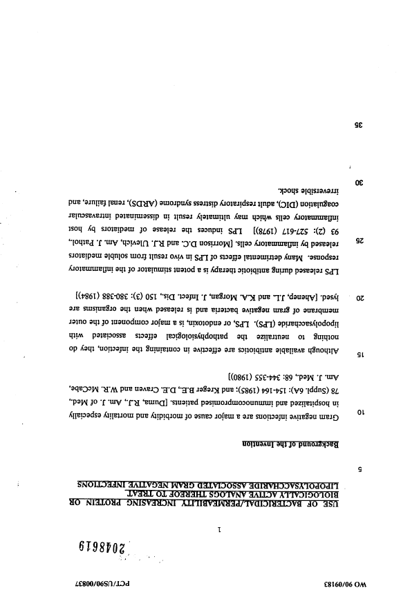 Document de brevet canadien 2048619. Description 19940507. Image 1 de 47
