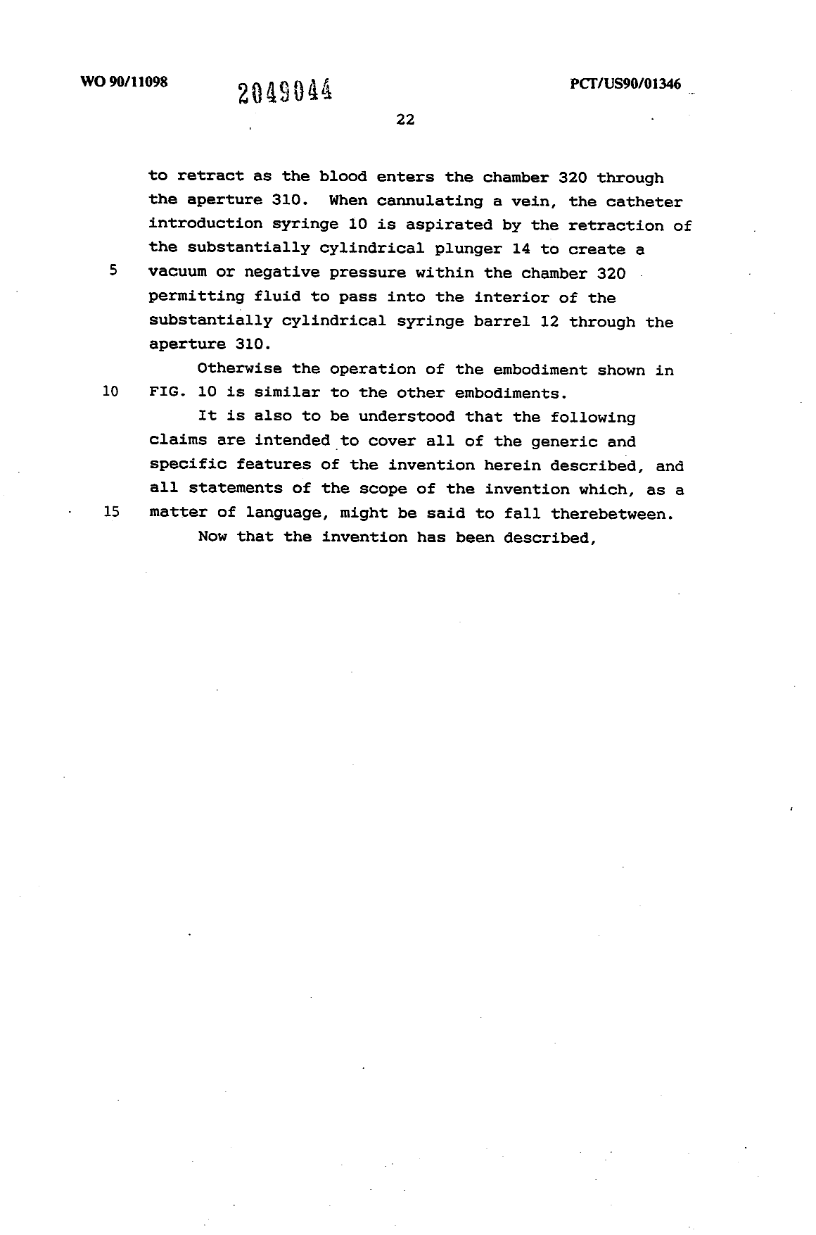 Canadian Patent Document 2049044. Description 19940521. Image 22 of 22