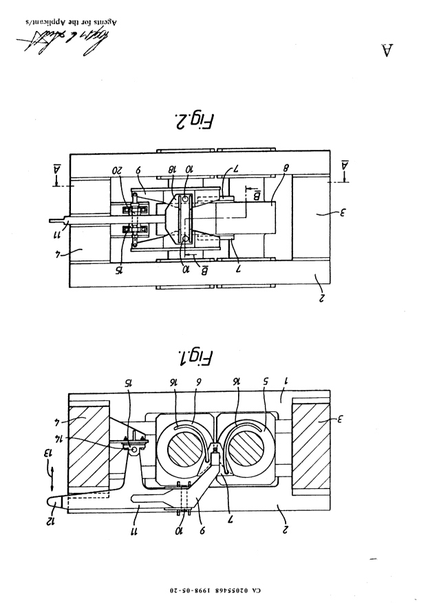 Canadian Patent Document 2055468. Drawings 19980520. Image 1 of 3