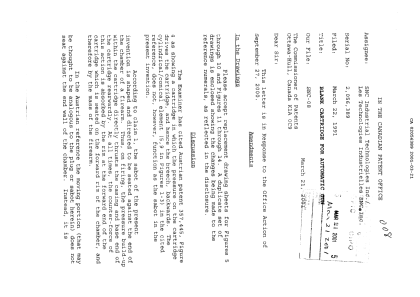 Canadian Patent Document 2056389. Prosecution-Amendment 20010321. Image 1 of 6