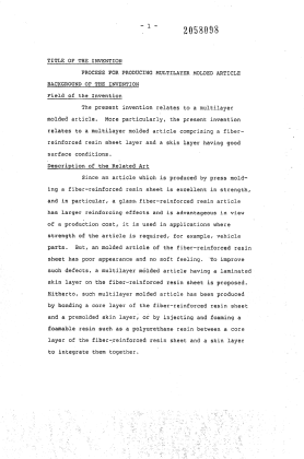 Document de brevet canadien 2058098. Description 19940205. Image 1 de 12