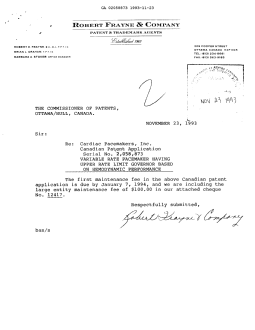 Document de brevet canadien 2058873. Taxes 19931123. Image 1 de 1