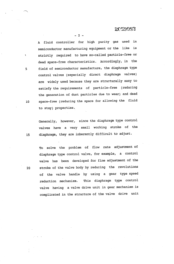 Document de brevet canadien 2059082. Description 19931204. Image 2 de 17