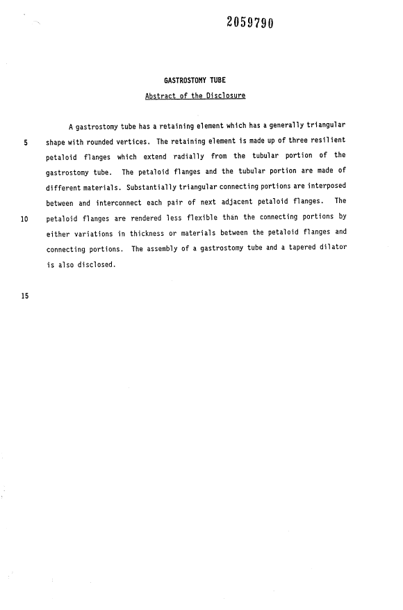 Document de brevet canadien 2059790. Abrégé 19931214. Image 1 de 1